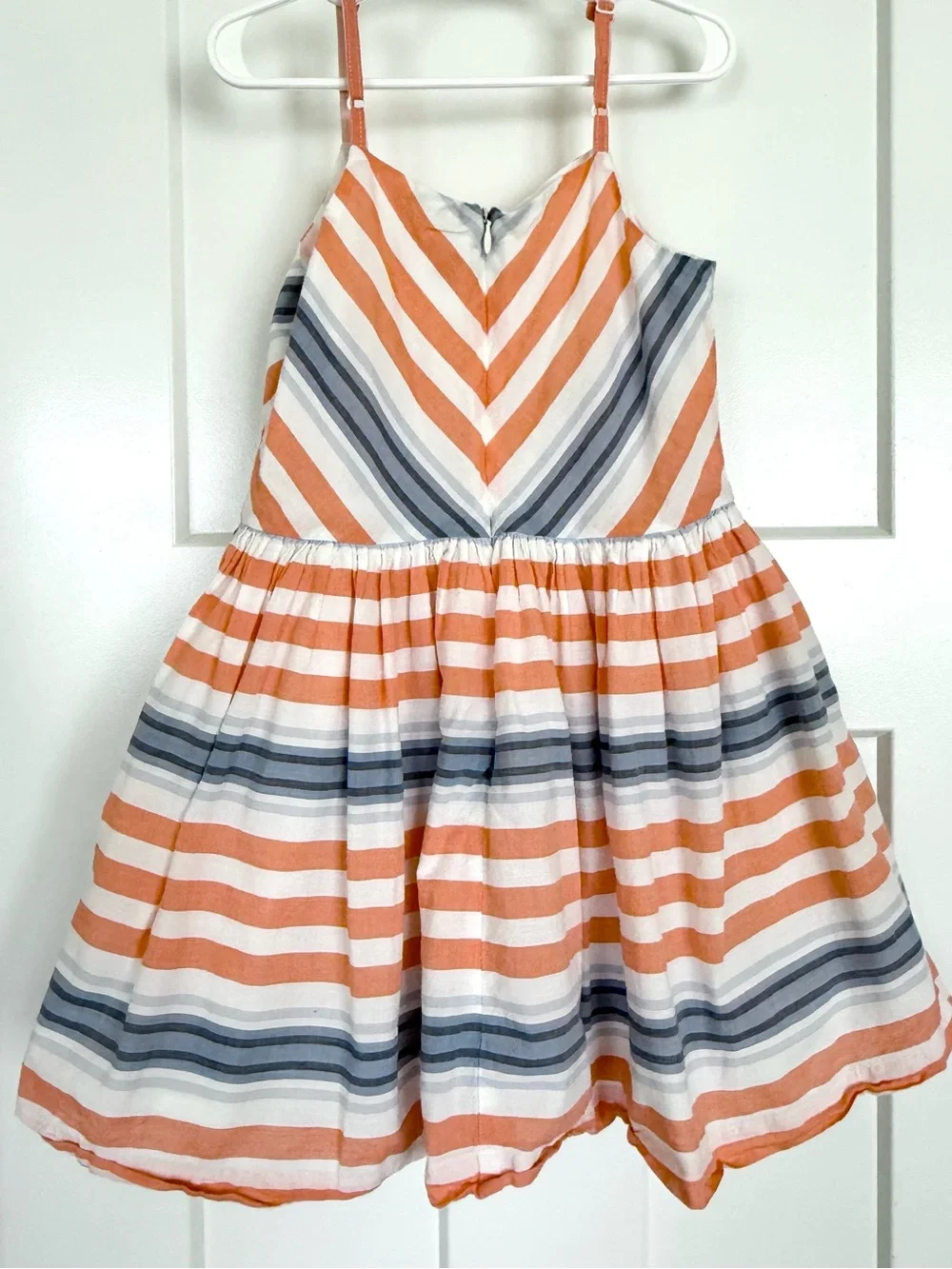 Gymboree Girls Size 6 Striped Cotton Sundress Adjustable Straps